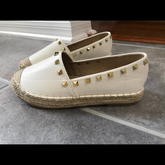 White Steve Madden Espadrille Shoes size 6 - Picture 2 of 7